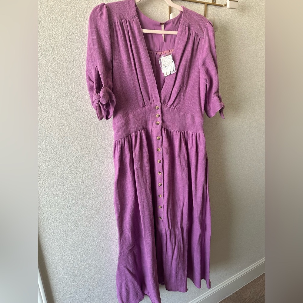 Easy and perfect lavender midi dress from Free People.